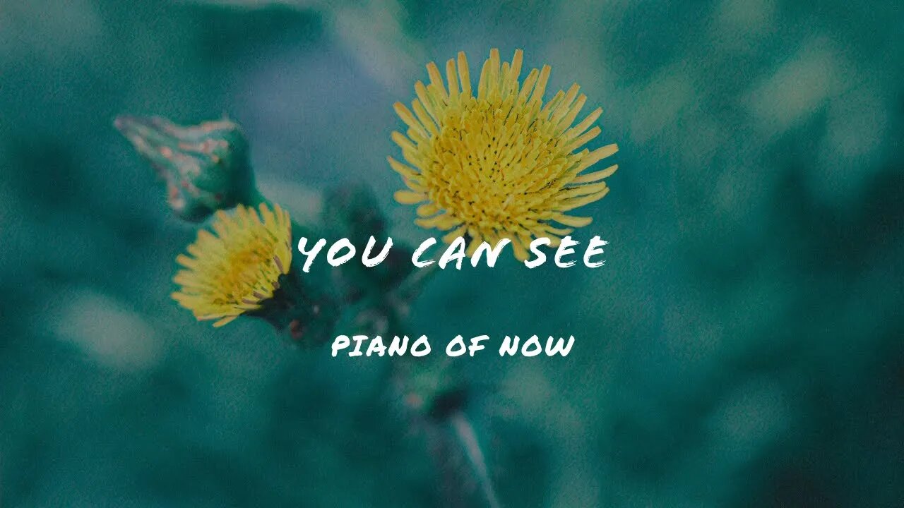 You can see | piano of now | A- Loven