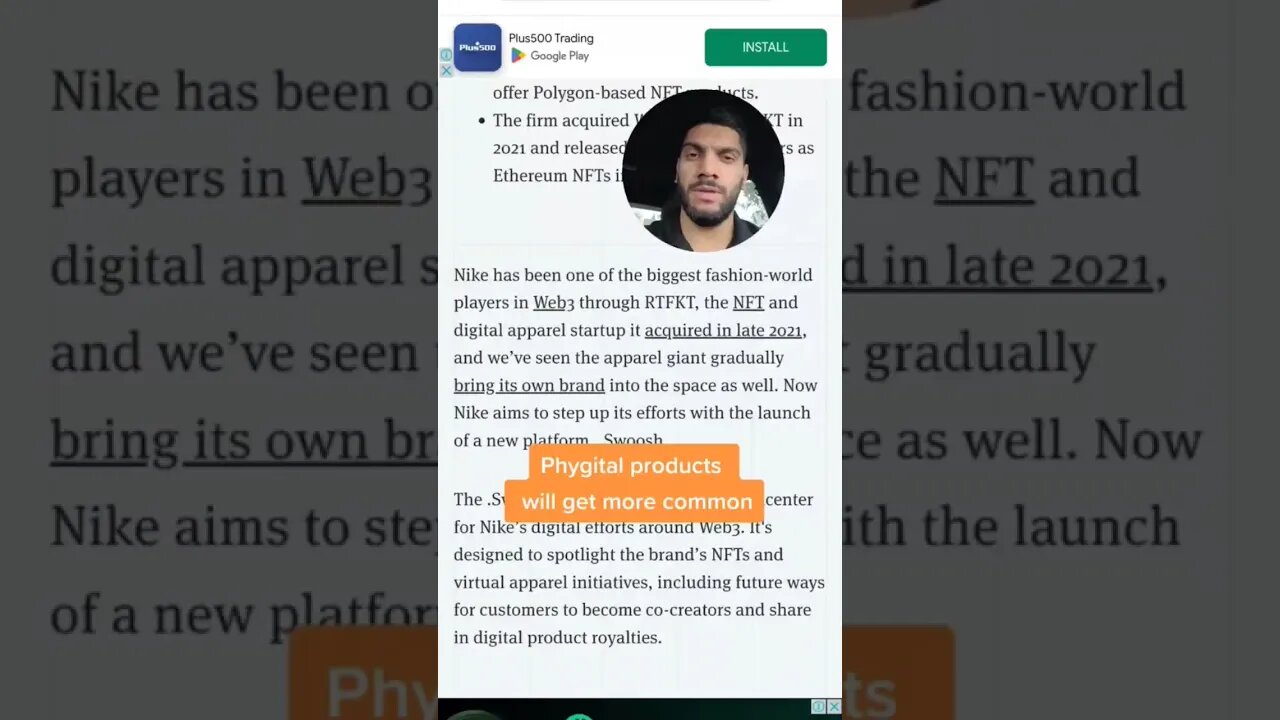 NIKE LAUNCHES WEB 3.0 STORE WITH POLYGON $matic #web3 #crypto
