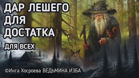 ДАР ЛЕШЕГО. ДЛЯ ДОСТАТКА. ДЛЯ ВСЕХ. ВЕДЬМИНА ИЗБА - ИНГА ХОСРОЕВА