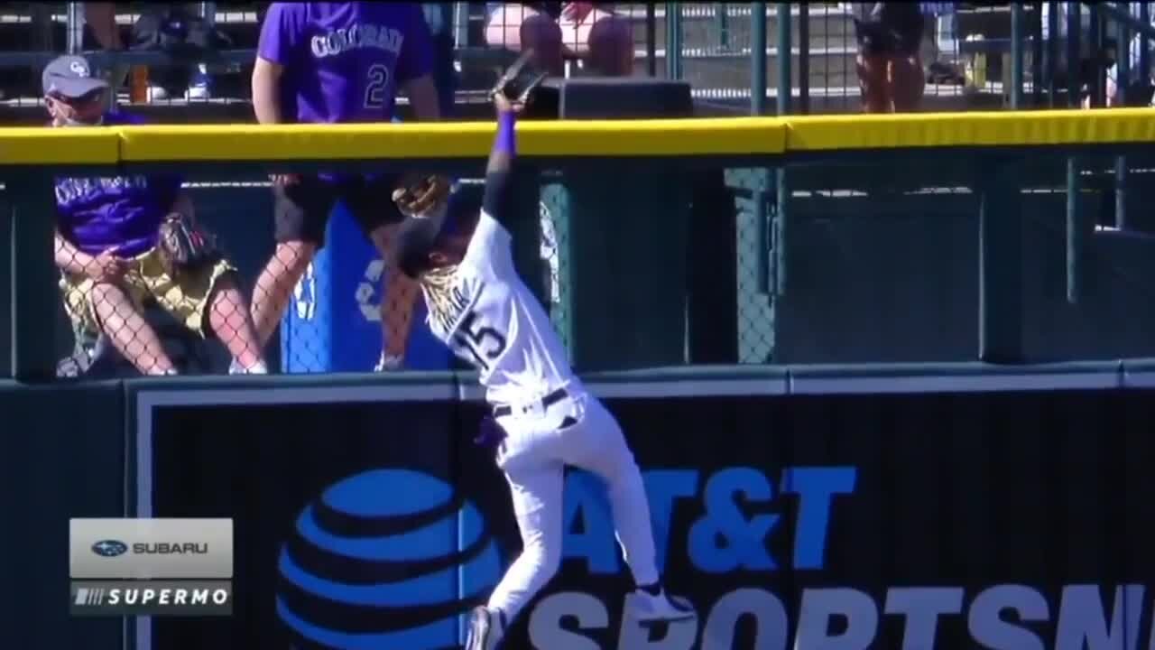 Bellinger has homer negated, Rox play small ball in 8-5 win