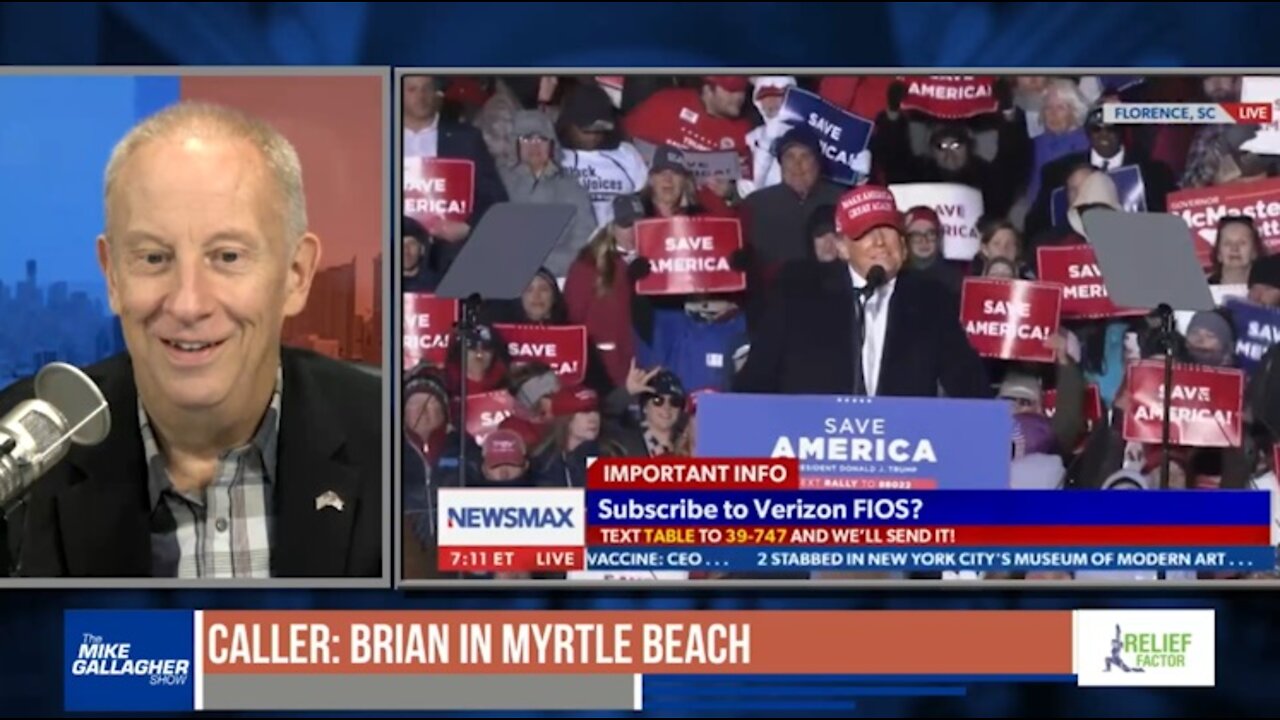 Mike’s caller shares his excellent experience at Trump’s South Carolina rally