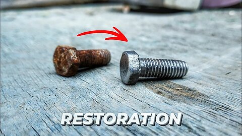 ⭕How to get rid of rust on a bolt yourself in a couple of minutes 🤯