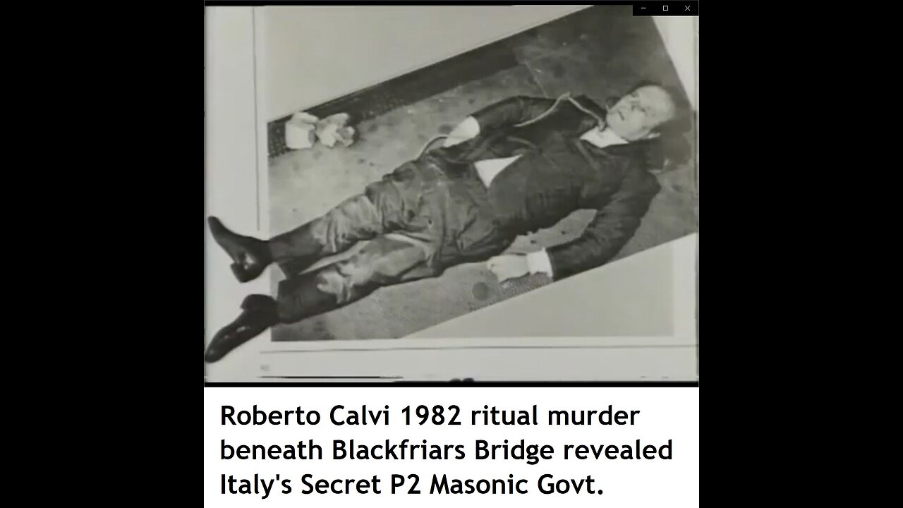 Italy's Secret Masonic Government revealed, P2 Scandal Roberto Calvi ritual murder, Martin Short ITV