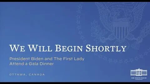 President Biden and The First Lady Attend a Gala Dinner in Canadia