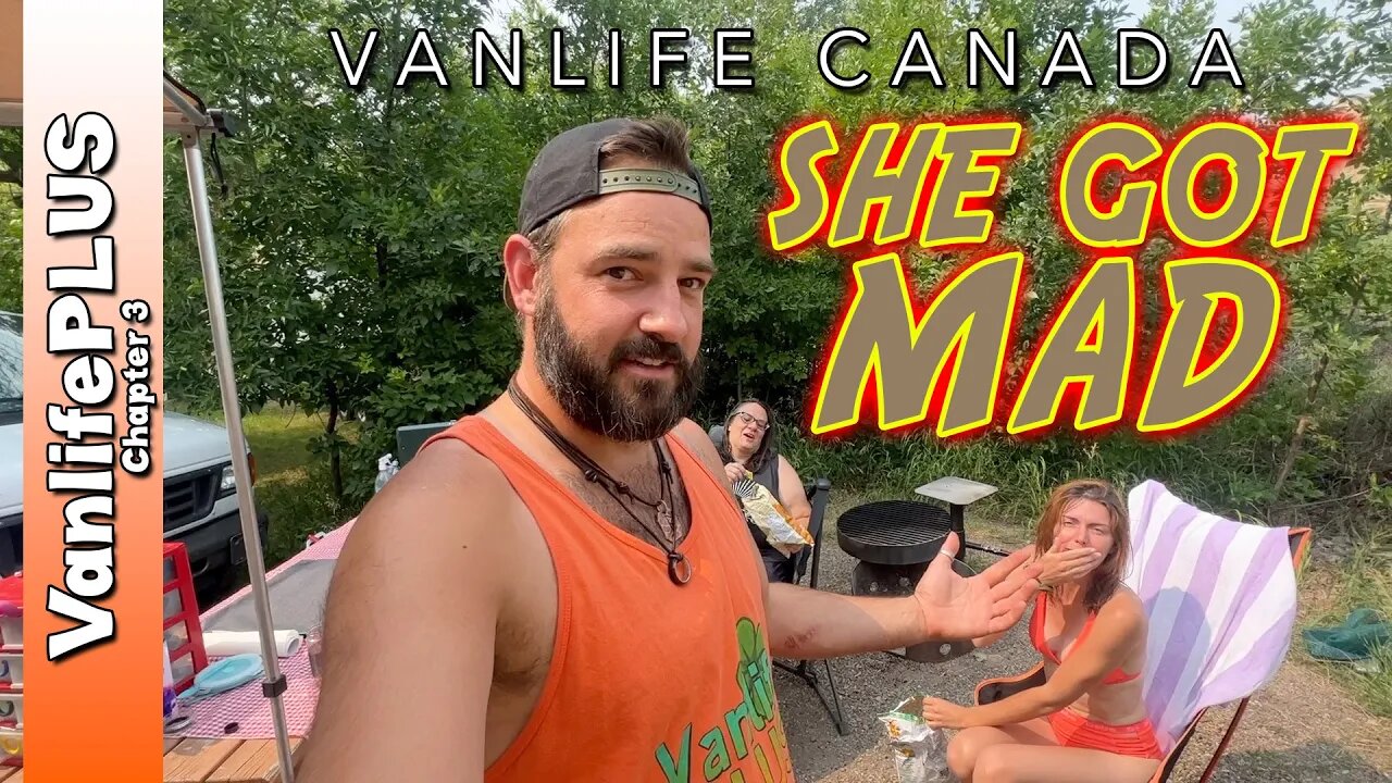 THIS got her REALLY MAD! - Vanlife Badlands Camping