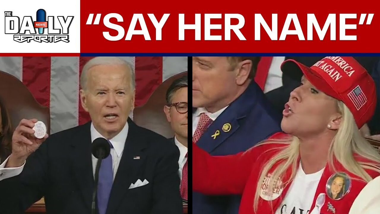 WATCH: Rep. Greene interrupts Biden on Laken Riley, border issue | SOTU Address