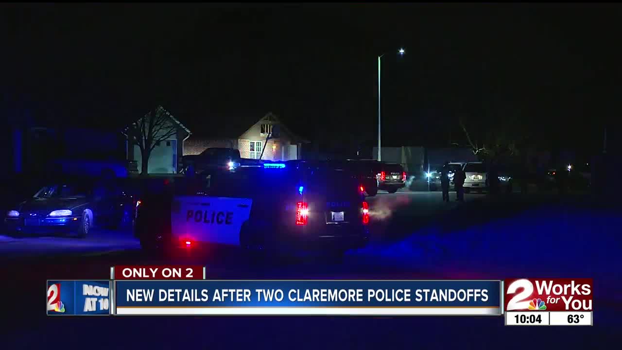 New details after two Claremore police standoffs