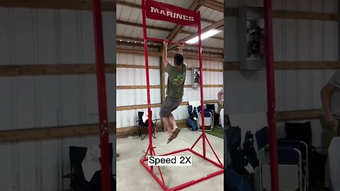 Marines Pull-Up challenge right after a transmission job - I didn’t tell them I was a Seabee #shorts
