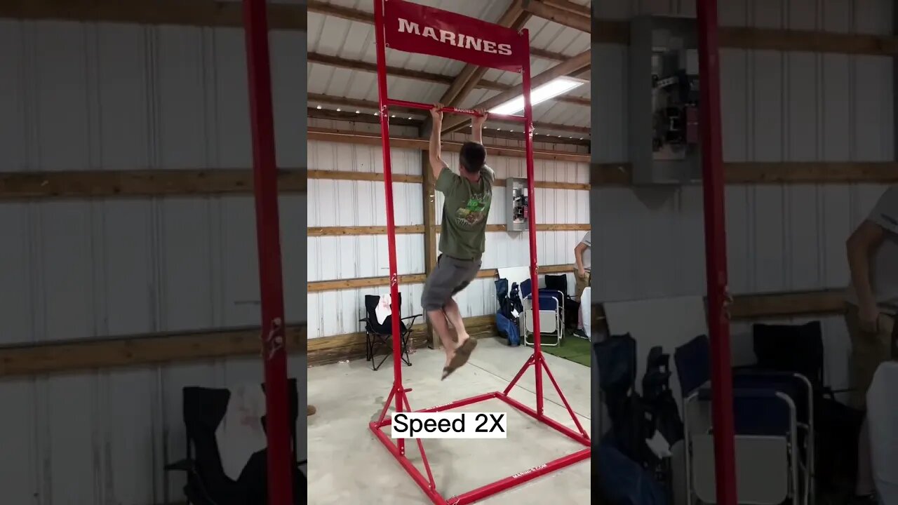 Marines Pull-Up challenge right after a transmission job - I didn’t tell them I was a Seabee #shorts