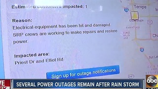 Thousands without power after strong storms move across Valley