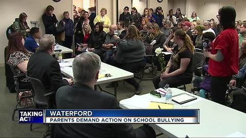 Parents demand action on school bullying