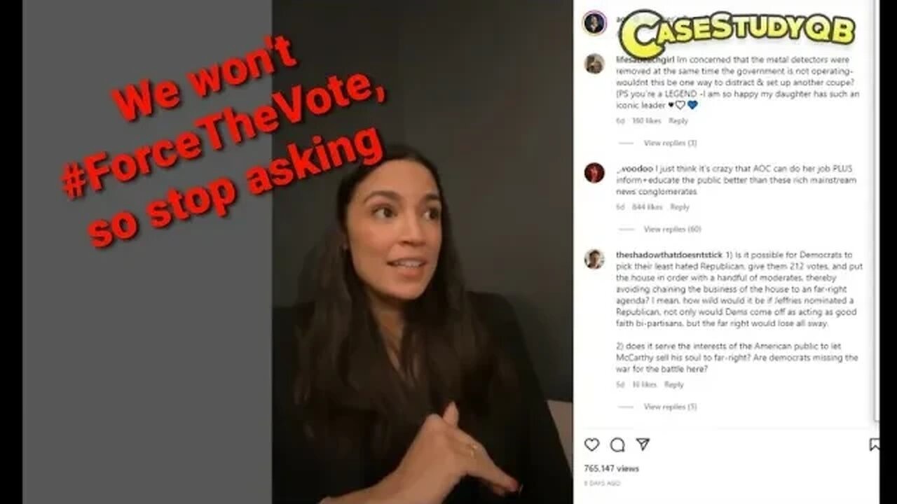 AOC Discusses #ForceTheVote, Gives Excuses On Why Nothing Is Being Done