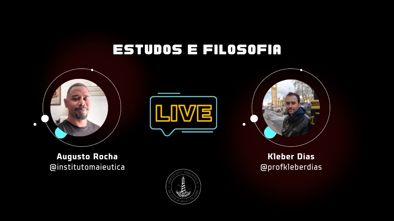 ESTUDOS E FILOSOFIA | LIVE COM O PROFESSOR KLÉBER DIAS