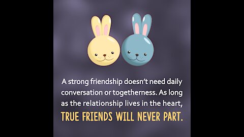 True friends will never part. [GMG Originals]