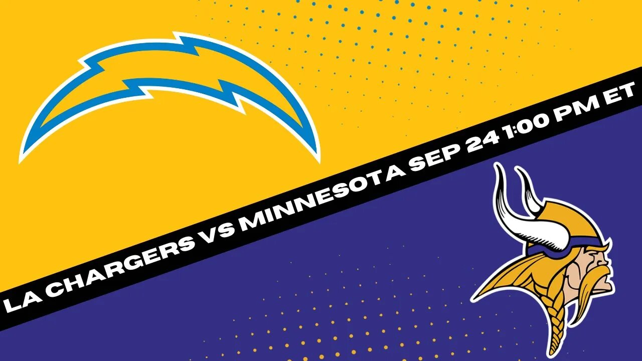 Los Angeles Chargers vs Minnesota Vikings Prediction and Picks - Free NFL Expert Pick for 9-24-23