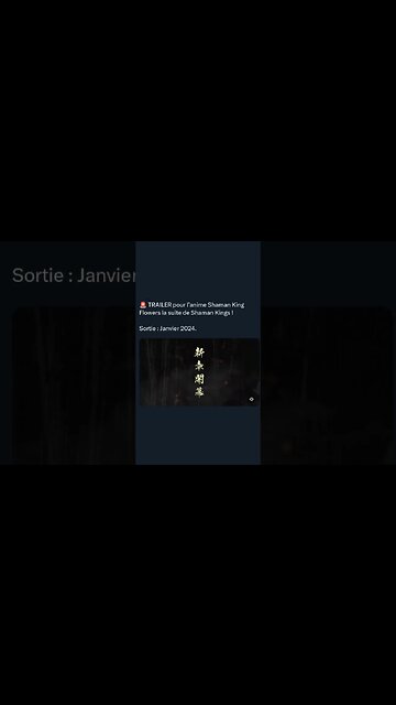 TRAILER pour l’anime Shaman King Flowers la suite de Shaman Kings ! Sortie : Janvier 2024.