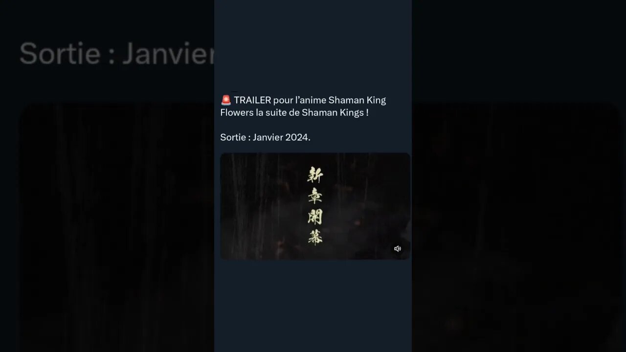 TRAILER pour l’anime Shaman King Flowers la suite de Shaman Kings ! Sortie : Janvier 2024.