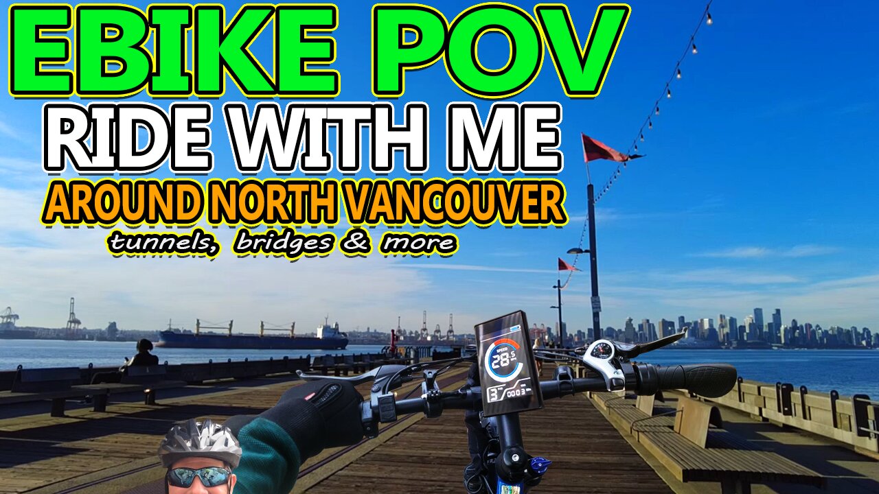 SEE WHAT I SAW DURING MY 30 MIN EBIKE POV RIDE FROM VANCOUVER THROUGH NORTH VANCOUVER 🚨 (S01 E01)