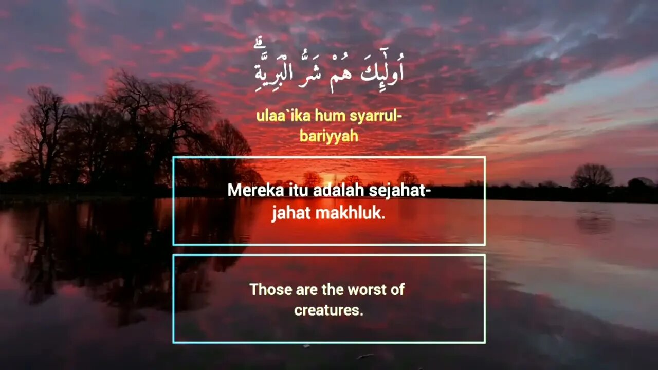 Surah Al-Bayyinah . #alquran #quran #murottal