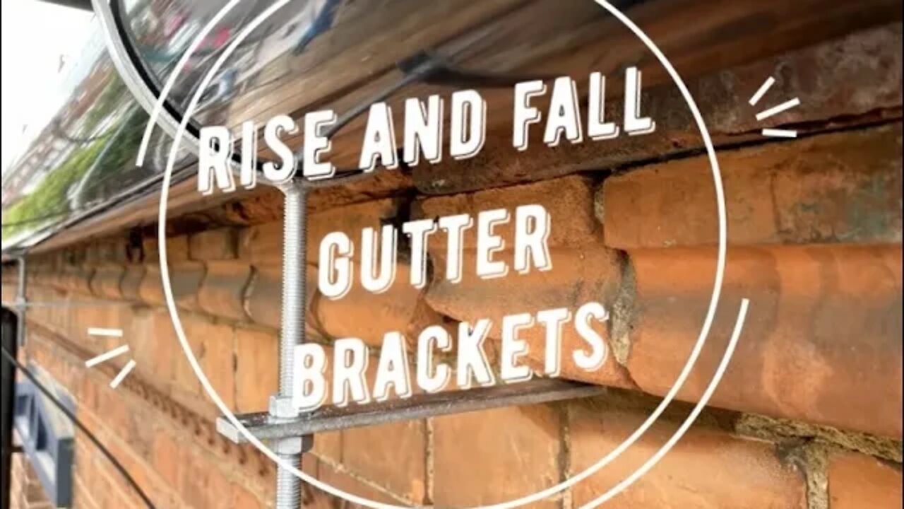 Fitting New Guttering with Metal Rise and Fall Brackets