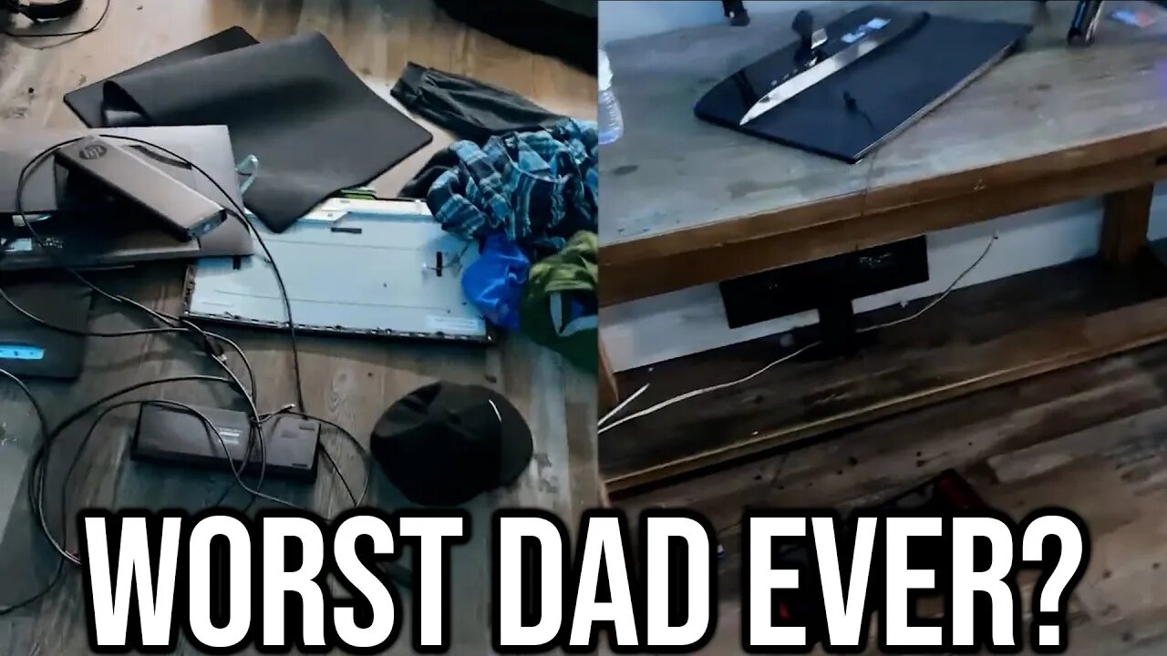 Fortnite Pro's Dad DESTROYS His Entire Setup...
