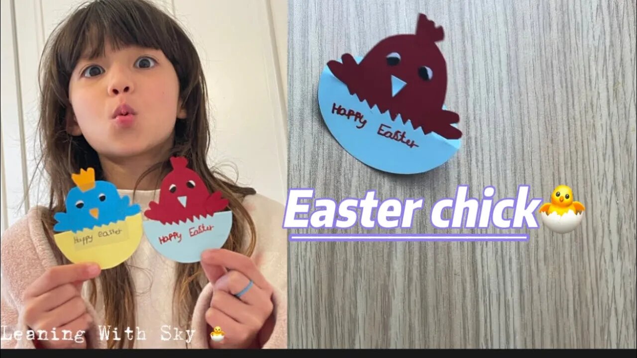 Decoration Easter chickš£# from paper EP47