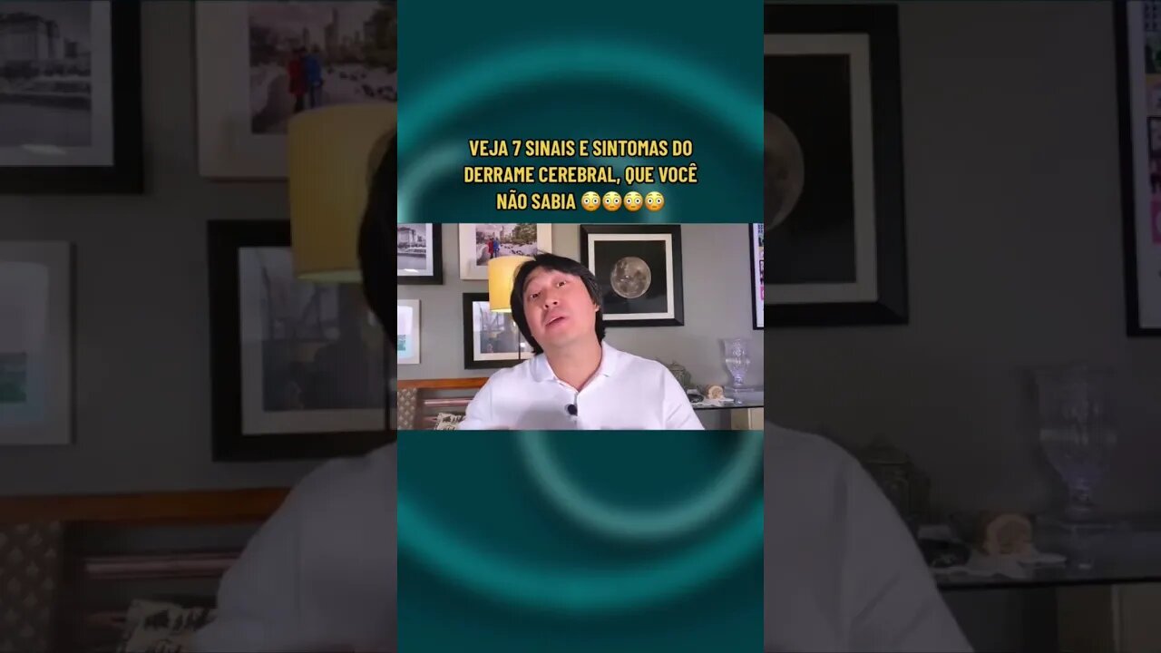 SETE SINAIS E SINTOMAS DO DERRAME CEREBRAL QUE VOCÊ NÃO SABIA 😳😳😳