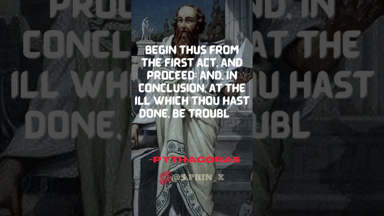 Begin by acting | PYTHAGORAS #shorts #viral #pythagorasquotes