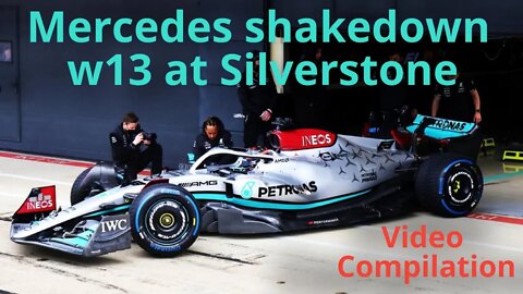 Mercedes w13 hits the track | compilation