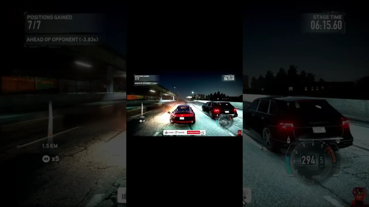 NEED FOR SPEED THE RUN Mob Takedown 3 #short