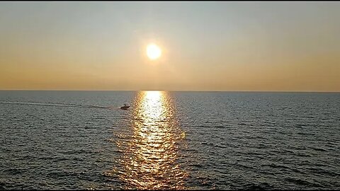 Lake Erie Hazy Sunset ~ September 2, 2023