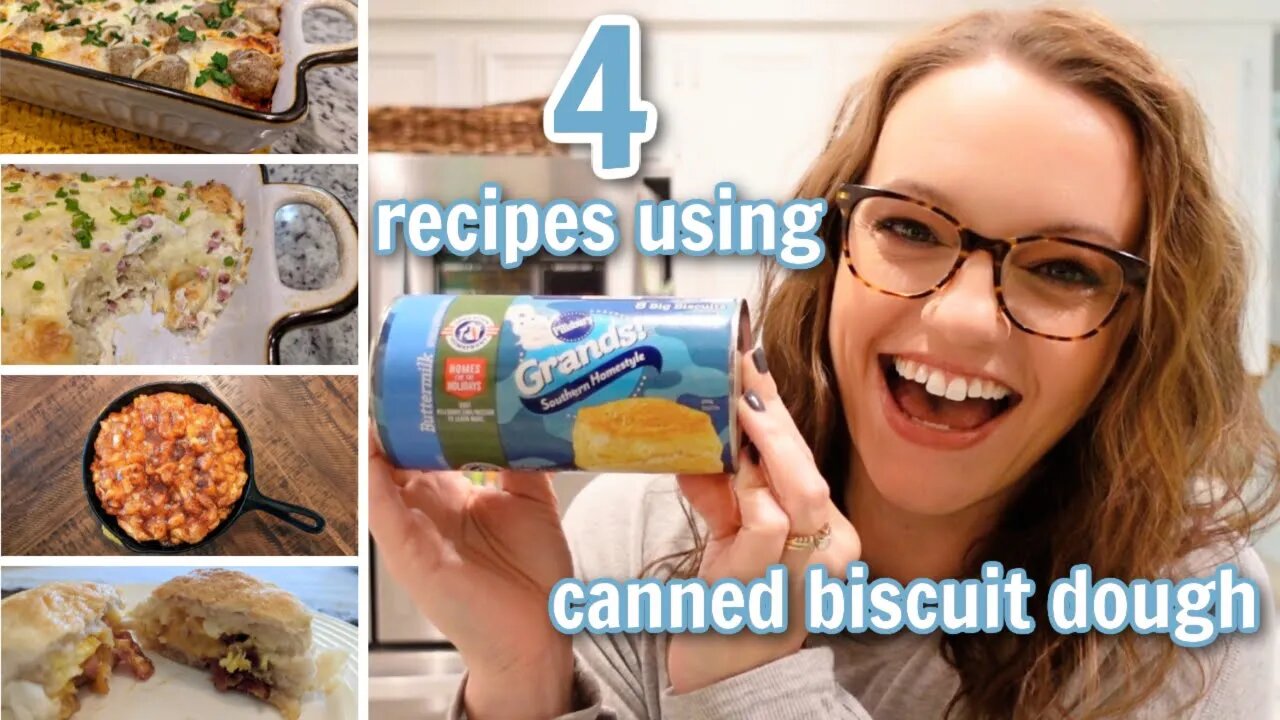 4 CANNED BISCUIT DOUGH RECIPES | QUICK & EASY BISCUIT DOUGH RECIPES
