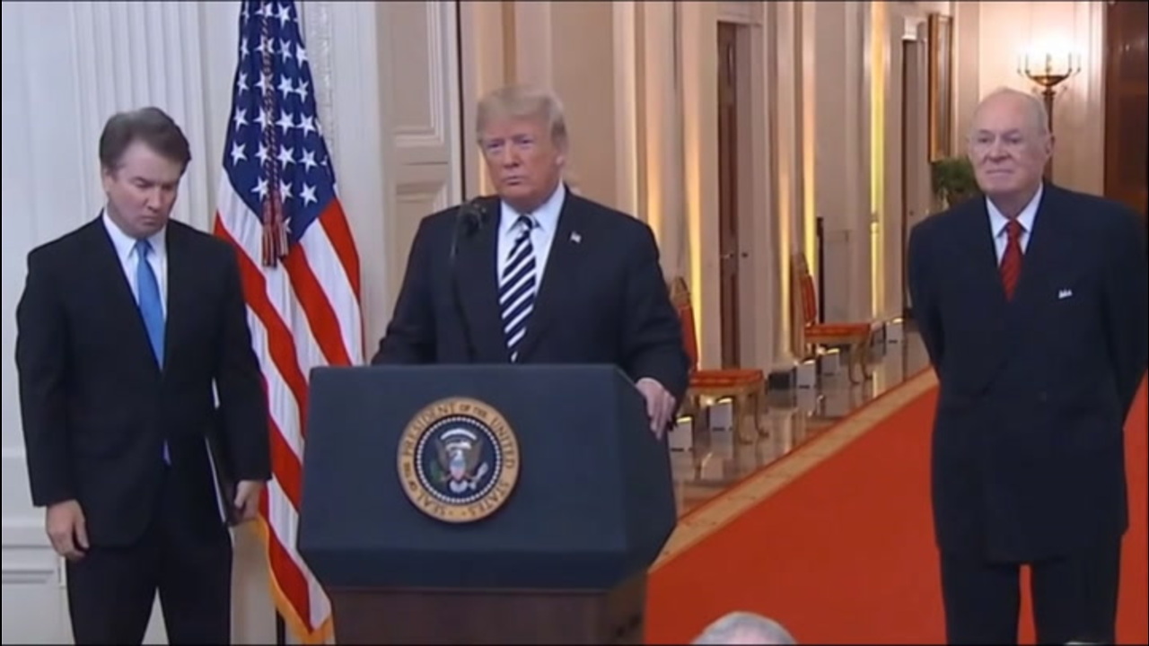 Trump Turns from Mic Mid-Speech, Personally Addresses Kavanaugh After Heartfelt Apology