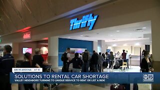 Solutions to rental car shortage in the Valley