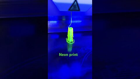 neon glowing 3D printing