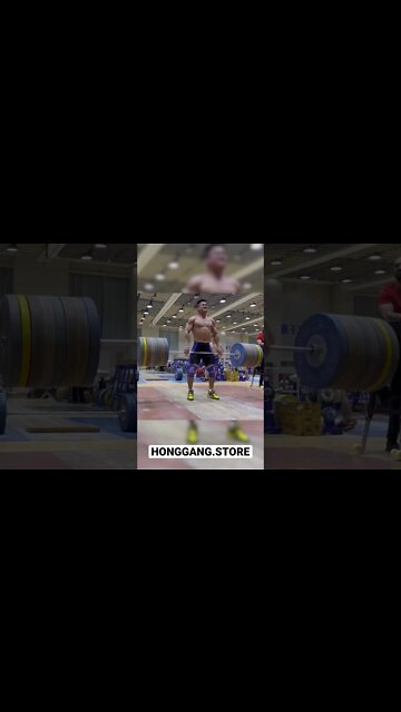 Lu Xiaojun Deadlifts 250kg