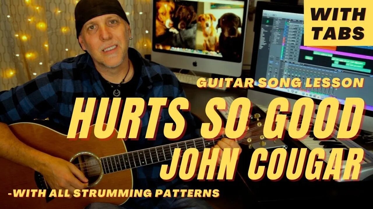 John Cougar Mellencamp Hurts So Good Guitar Song Lesson with TABS