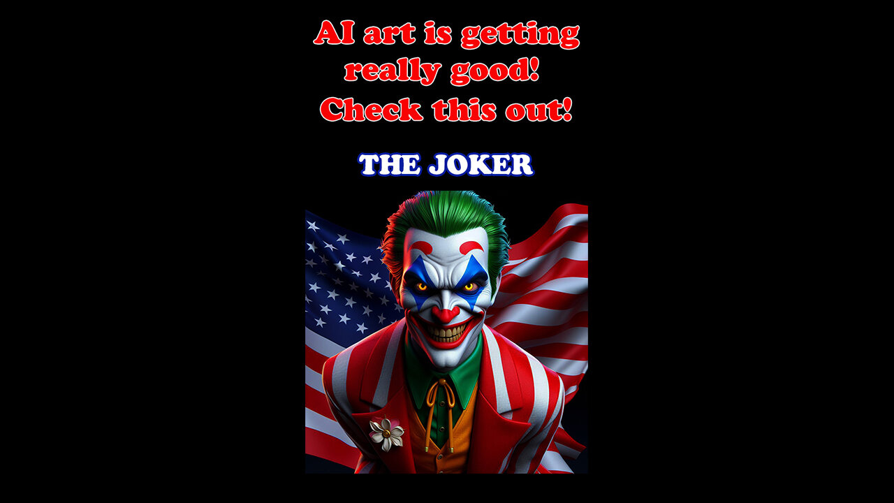 Digital AI art is getting shockingly good! Check this out! Part 11 - Joker.