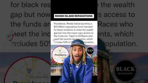 Rhode Island giving Caucasian people reparations?