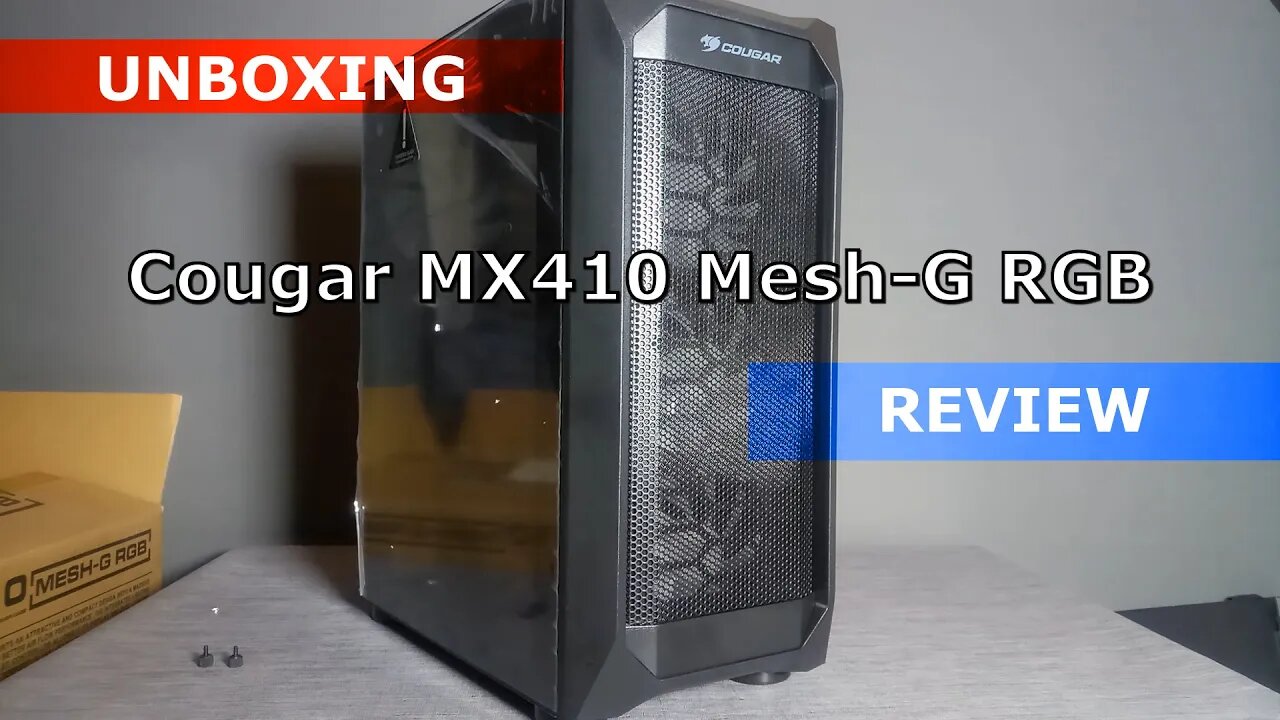 Cougar MX410 Mesh-G RGB - UNBOXING / REVIEW