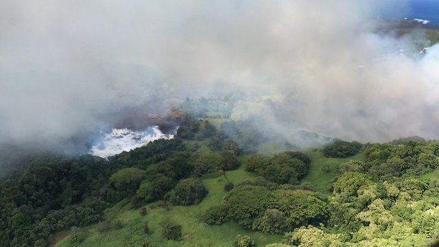 Lava Evaporated A Freshwater Lake On Hawaii's Big Island