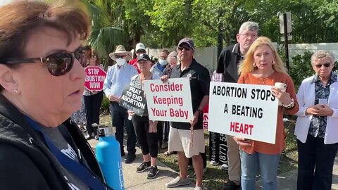 40 days for life vigil in Jacksonville Florida April 1, 2022￼