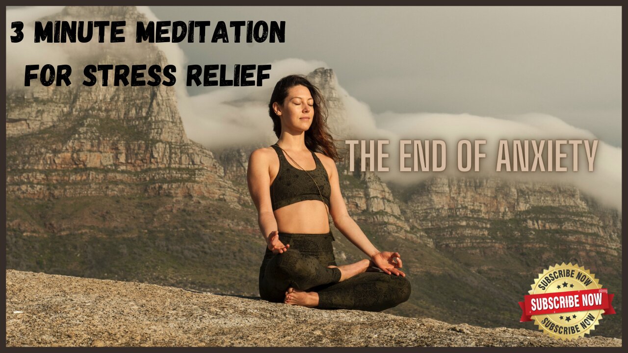 3 Minute Meditation for STRESS RELIEF