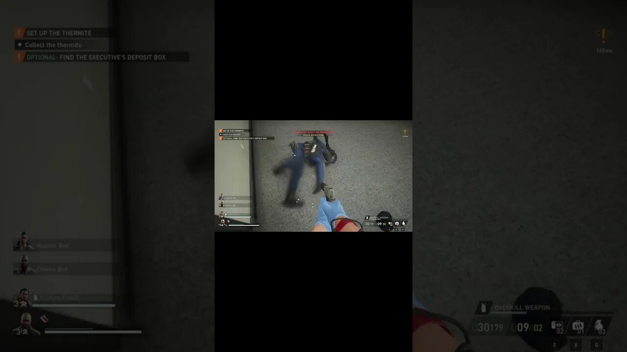 Payday 3 Ghost Cop Graphical Error Bugs Glitches #payday3 #payday3bugs #payday3glitches #gaming