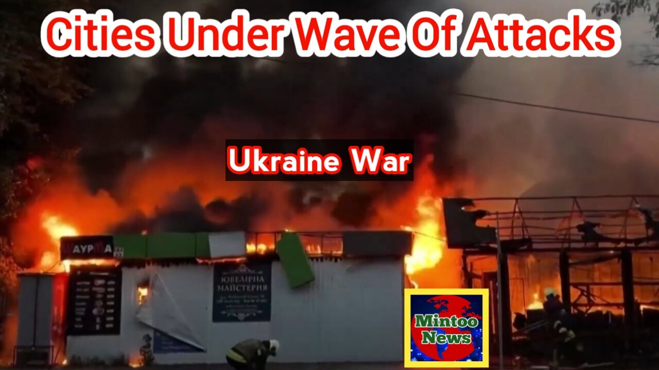 Ukrainian cities under attacks of Russian missiles