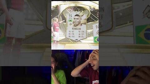 MEU DEUS EU TIREI O RONALDO 😲🥵🤯 #fifa23 #shorts