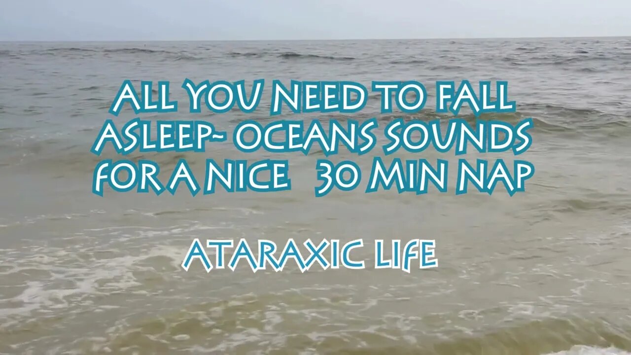 All You Need to Fall Asleep Ocean Sounds and Black Screen for a Good Nap 30 minutes