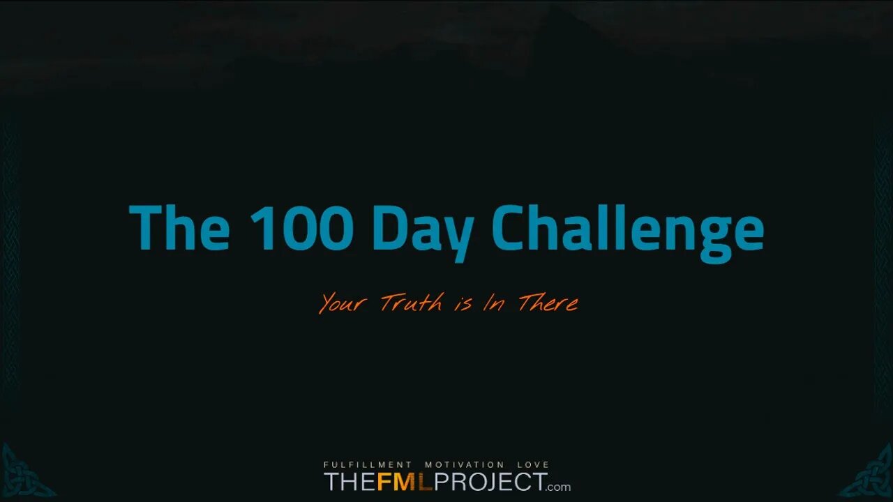 Welcome to The 100 Day Challenge
