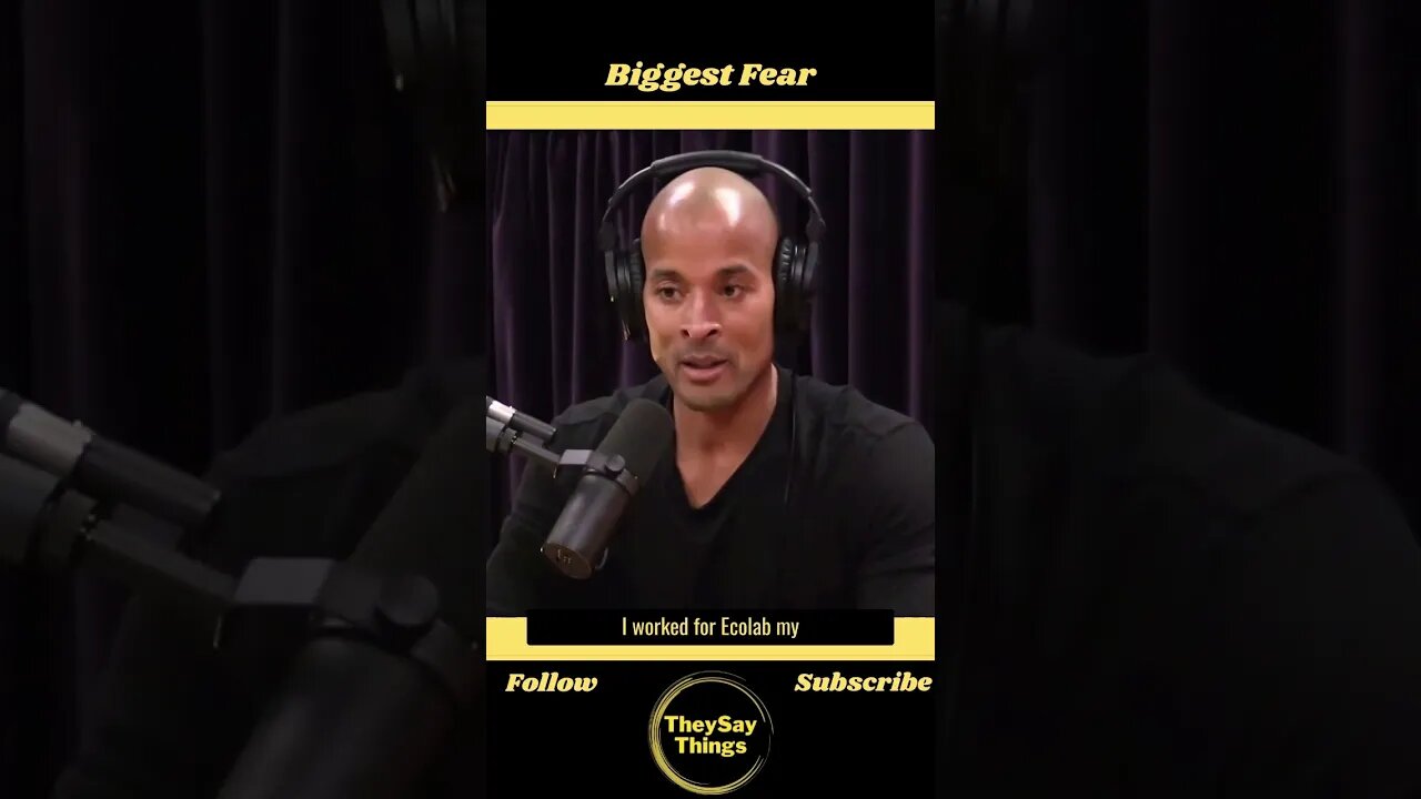 David Goggins, Biggest Fear #shorts #davidgoggins #joerogan #fear #biggest #theysay #fyp #viral