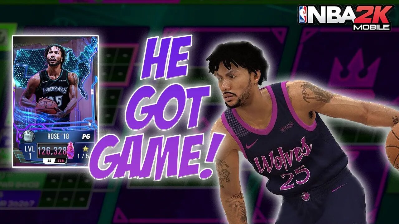 "He Got Game" Cosmic Jasper Derrick Rose Is A Gem - NBA 2K Mobile